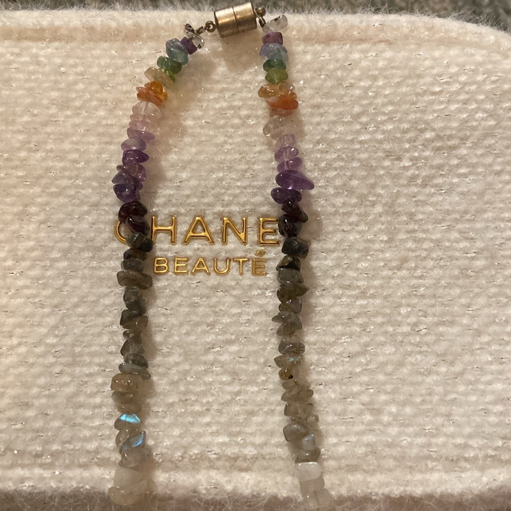 Multicolor Gemstone Necklace - image 2